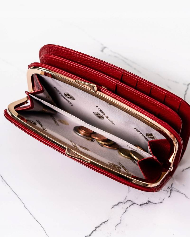 Duży portfel damski ze skóry naturalnej - Peterson