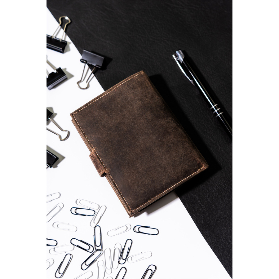 Duży portfel męski z bydlęcej skóry naturalnej - Buffalo Wild