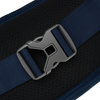 Granatowa, sportowa i pojemna saszetka z poliestru ze stylowym karabińczykiem - Peterson