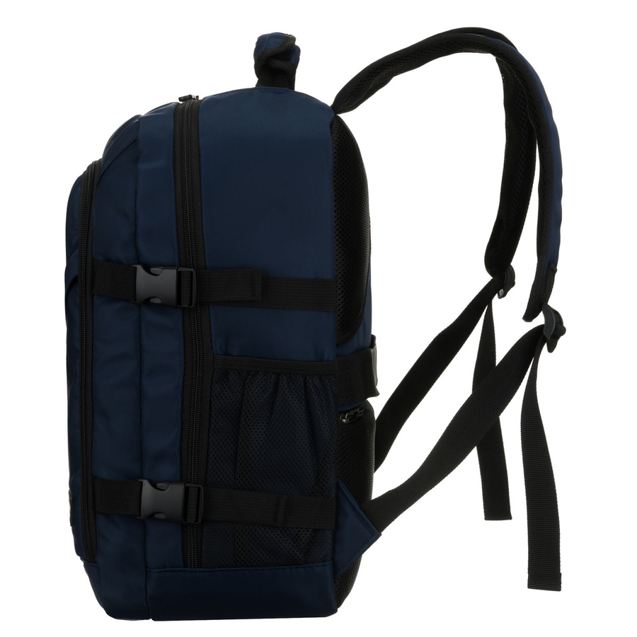 Podróżny plecak z poliestru w granatowym kolorze - Peterson