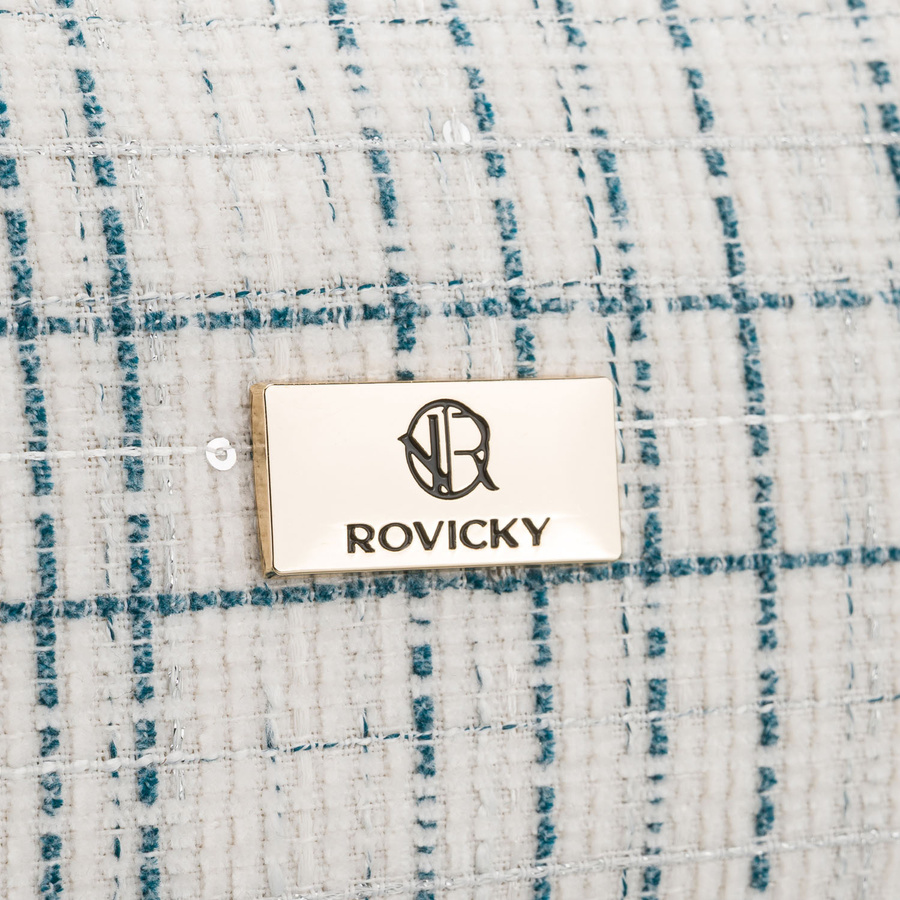 Niebieska, pojemna kosmetyczka damska wykonana z materiału syntetycznego - Rovicky