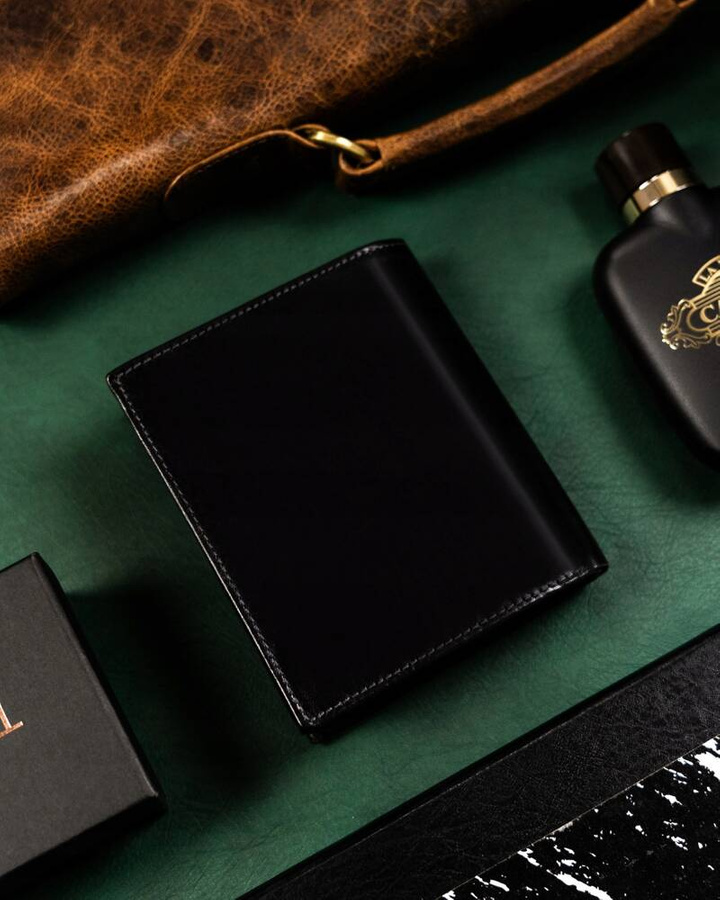 Duży, skórzany portfel męski z systemem RFID - Rovicky