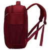 Podróżny plecak z poliestru w czerwonym kolorze, zawieszony na regulowanych szelkach - Peterson