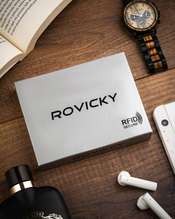 Etui na karty i dokumenty ze skóry naturalnej - Rovicky