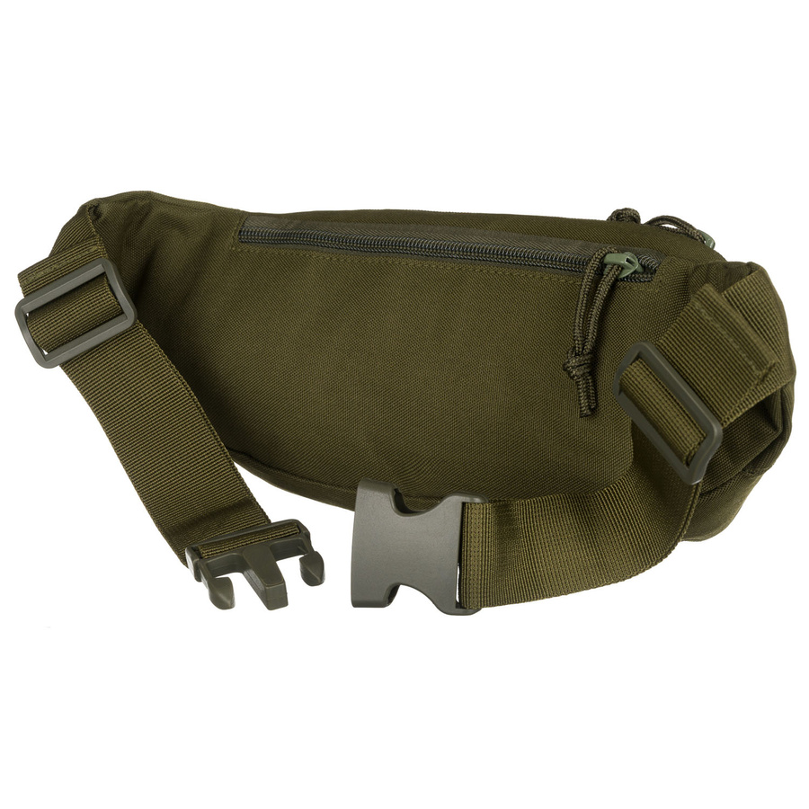 Zielona saszetka na biodra-nerka taktyczna zamykana suwakiem - Peterson