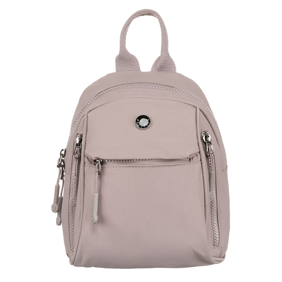 Miejski plecak damski z poliestru w modnym kolorze lila - Peterson