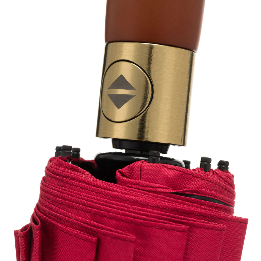 Parasol w kolorze czerwonym, rozkładany automatycznie - Peterson