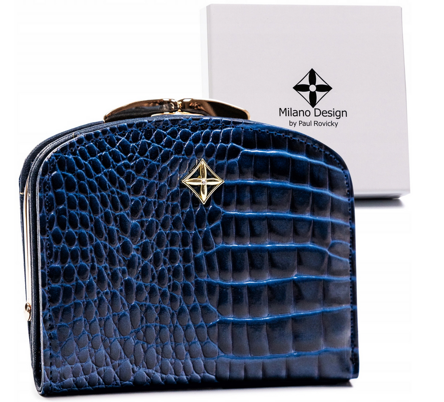 Portfel-portmonetka damska ze skóry ekologicznej - Milano Design