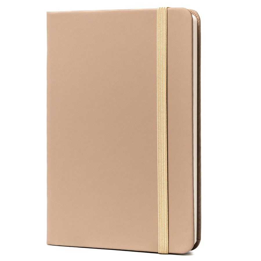 Notes w formacie A6 w  kolorze khaki zadrukowany w linie - Peterson