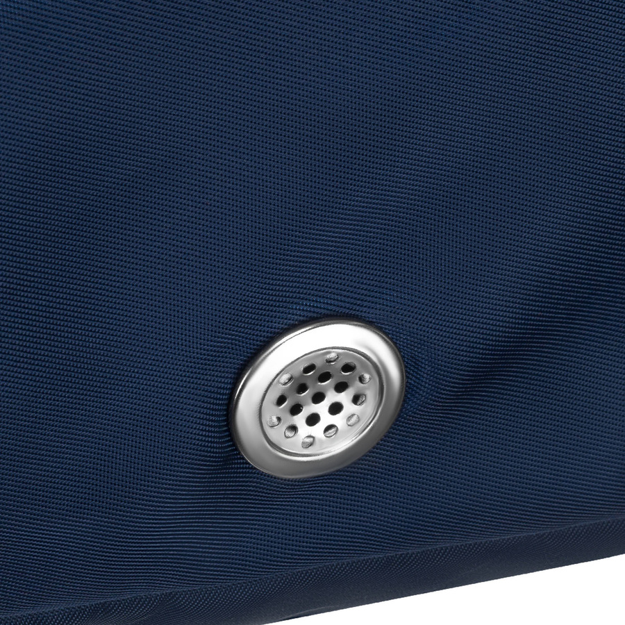 Czarnogranatowa, sportowa torba podróżna na ramię z dopinanym paskiem - Peterson