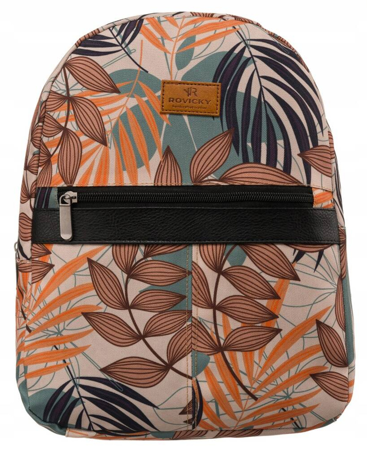 Wzorzysty, miejski plecak damski - Rovicky
