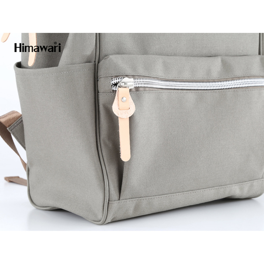 Ciemnoszary plecak damski na uczelnię z kieszenią na laptopa - Himawari