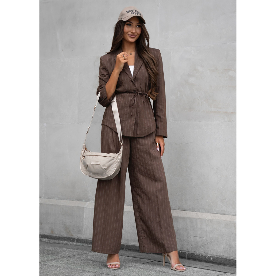 Listonoszka damska w beżowym kolorze wykonana z nylonu - Peterson