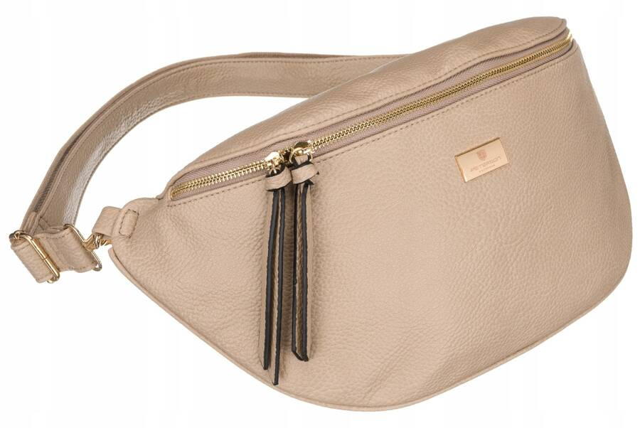 Duża saszetka damska ze skóry ekologicznej - Peterson