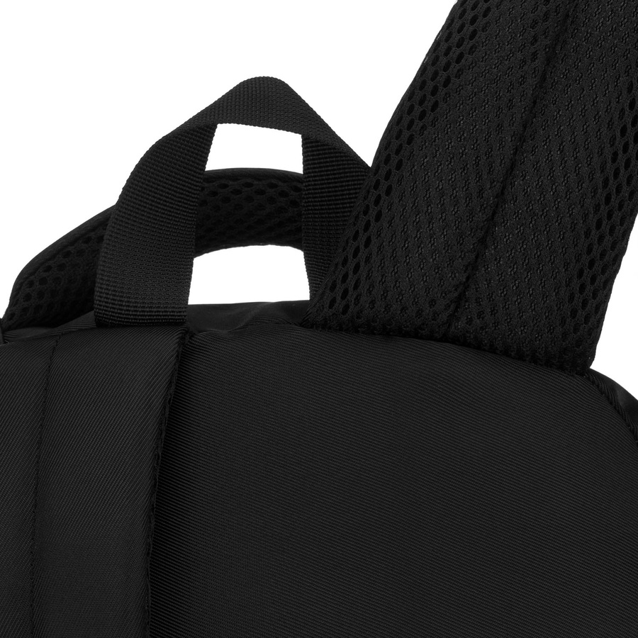 Plecak szkolny z poliestru w czarnym kolorze z przegrodą na laptopa - Peterson