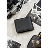 Czarny, kompaktowy portfel męski wykonany ze skóry ekologicznej - Peterson