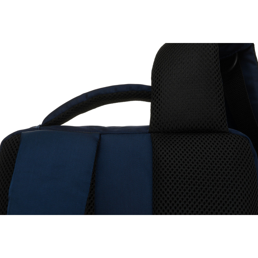 Plecak podróżny w granatowym kolorze, dwukomorowy i zamykany suwakiem - Peterson