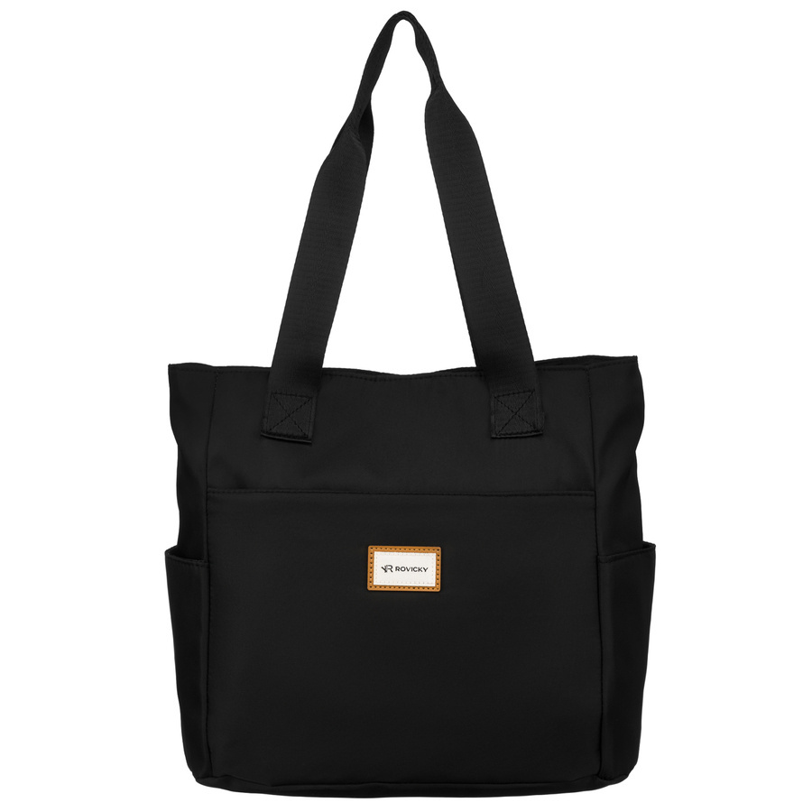 Minimalistyczna pojemna torebka shopper na ramię - Rovicky