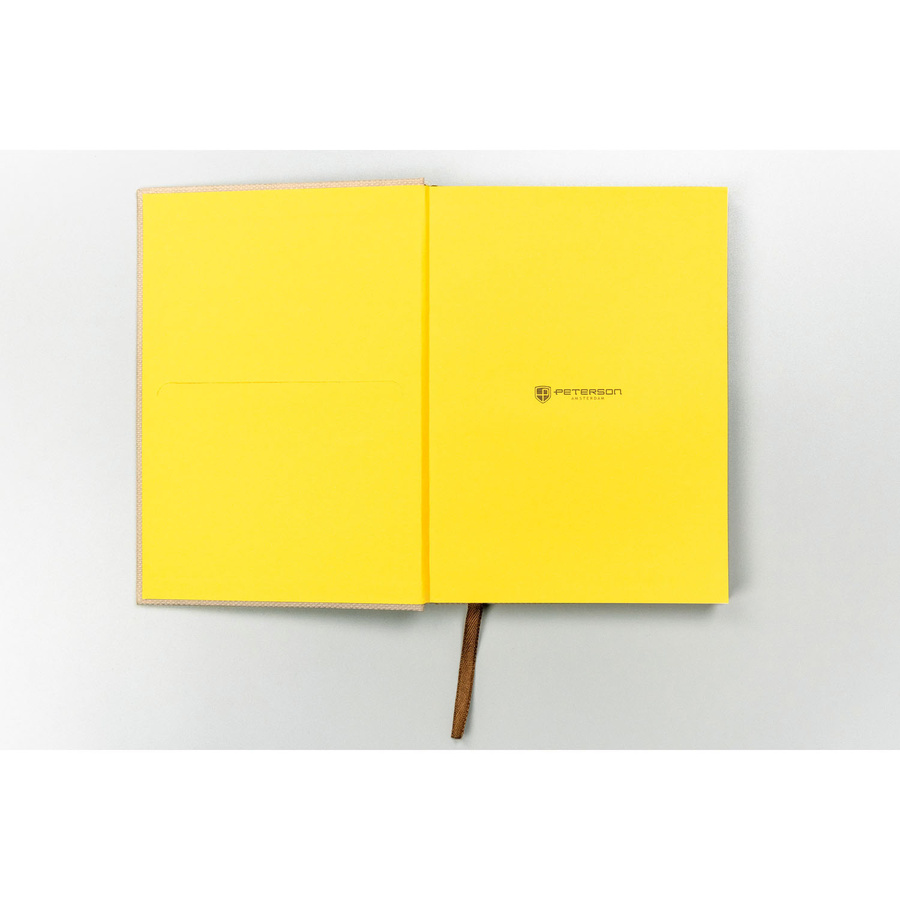 Szary notes w twardej oprawie zadrukowany w kropki - Peterson