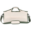 Weekendowa torba podróżna w kolorach ecru i zielonym, wyposażona w uchwyt na walizkę - Peterson