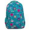Młodzieżowy plecak szkolny odszyty z poliestru pokryty uroczym wzorem w kotki - Peterson