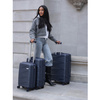 Kabinowa walizka twarda na 4 kółkach, granatowa Peterson