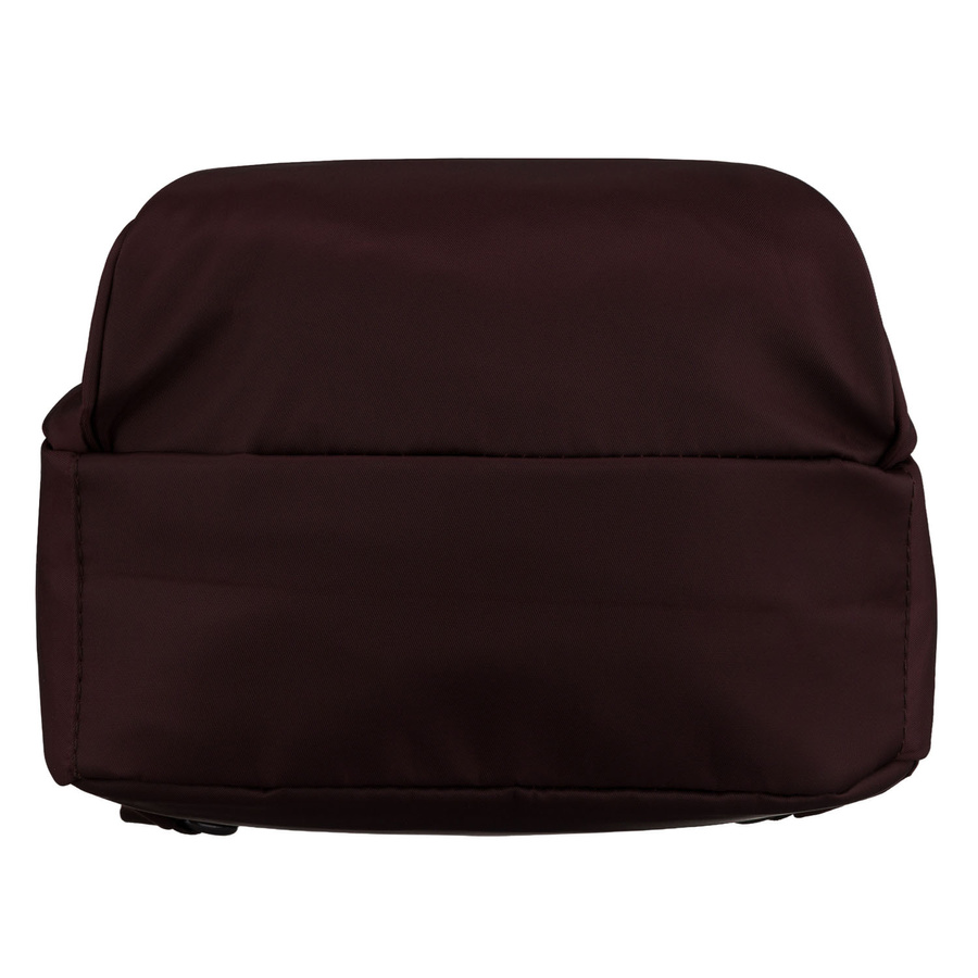 Bordowy, miejski plecak damski wykonany z poliestru - Peterson