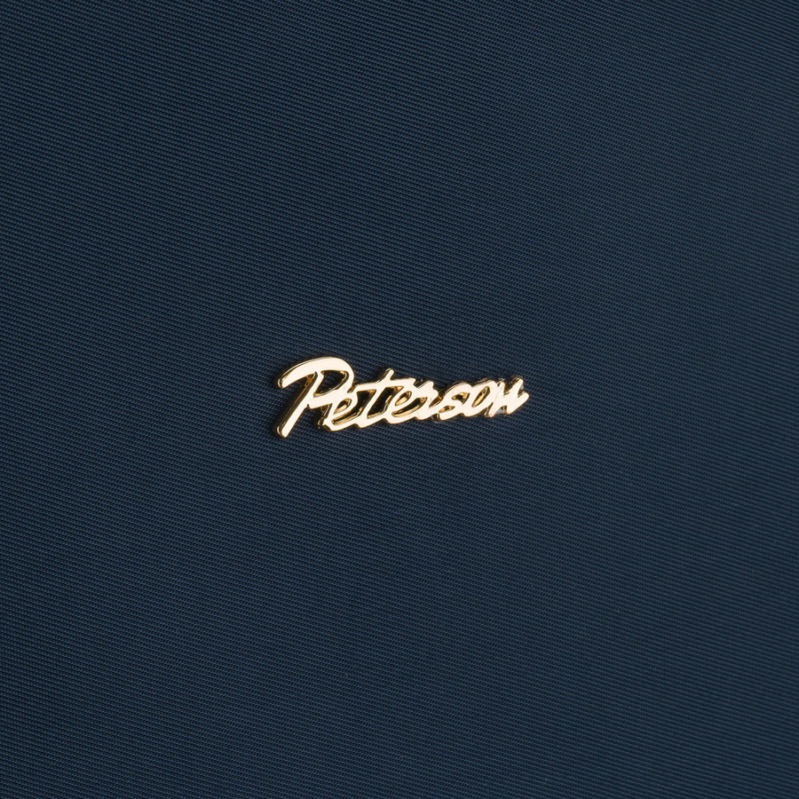 Dwukomorowy, granatowy plecak damski z poliestru - Peterson