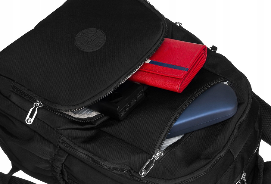 Pojemny plecak damski z nylonu - Peterson