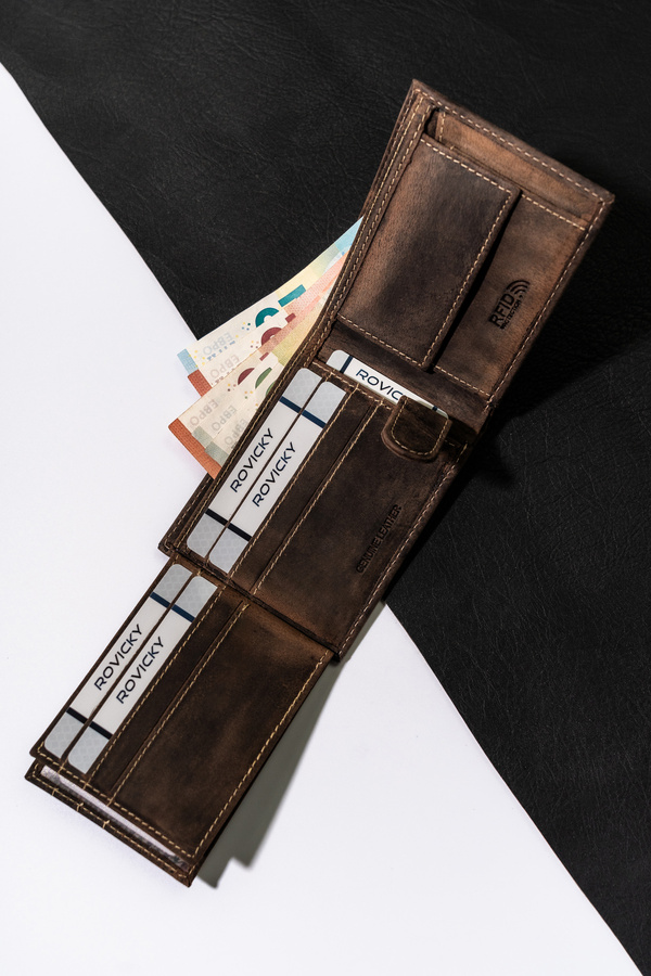 Portfel męski RFID bez zapięcia - Buffalo Wild