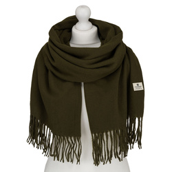 Elegancki szalik damski z poliestru w kolorze khaki - Peterson