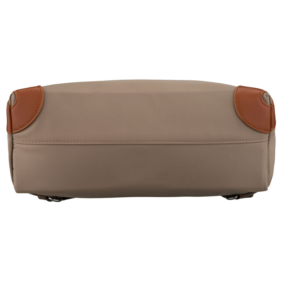 Miejski plecak damski z poliestru w beżowo-brązowym kolorze - Peterson