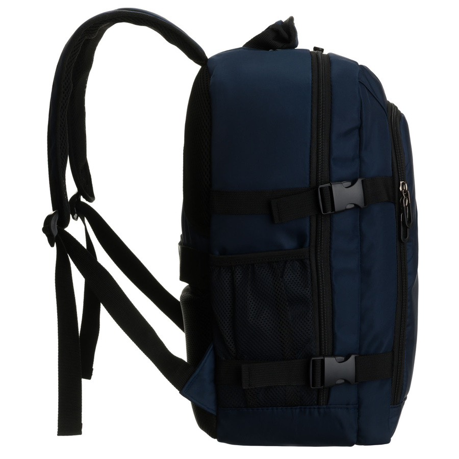 Podróżny plecak z poliestru w granatowym kolorze - Peterson