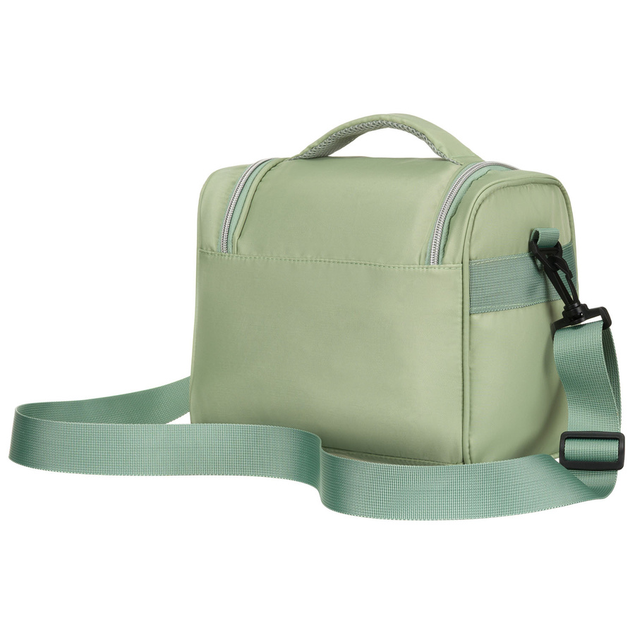 Zielona kosmetyczka podróżna z tkaniny syntetycznej z haczykiem do zawieszenia - Peterson