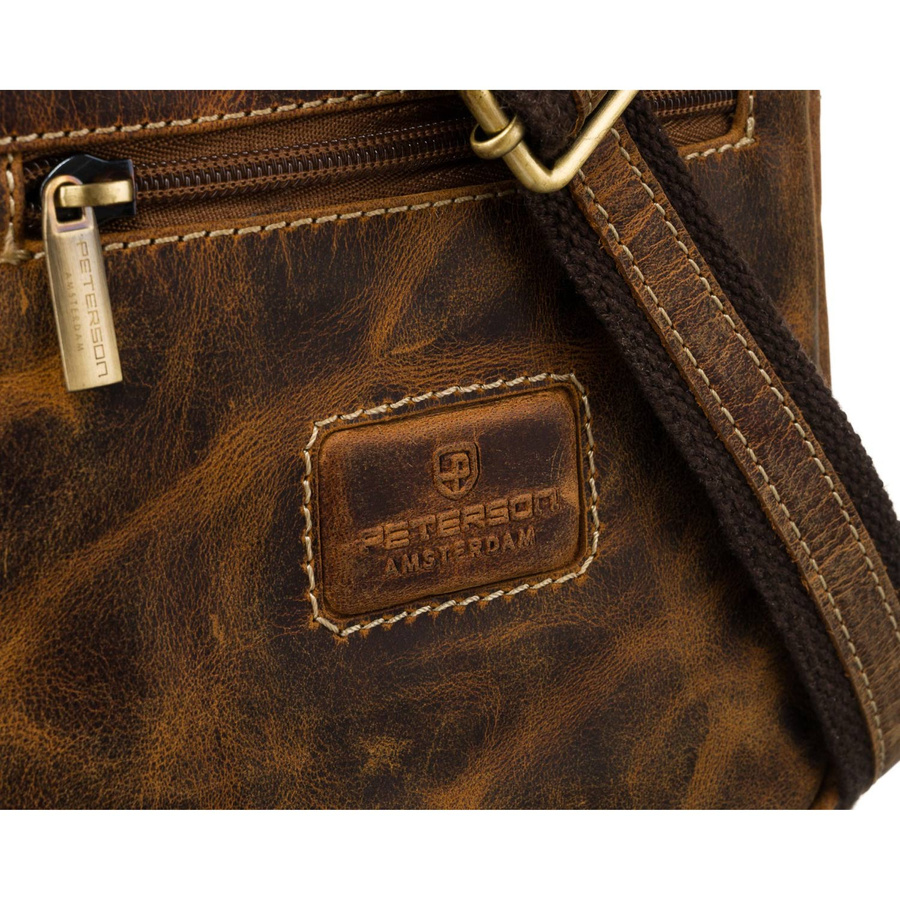 Męska listonoszka z regulowanym paskiem - Peterson