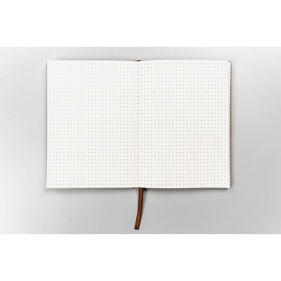 Szary notes w twardej oprawie zadrukowany w kropki - Peterson