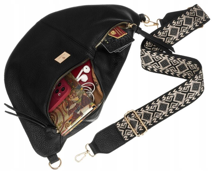 Saszetka damska ze skóry ekologicznej - Peterson