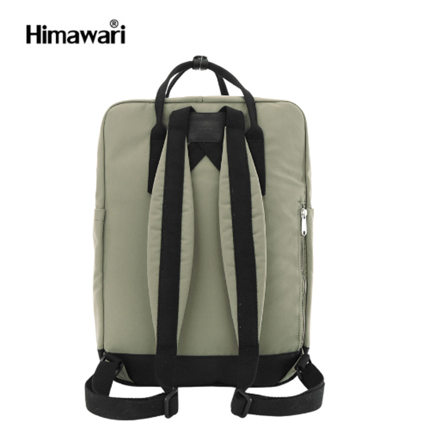 Praktyczny plecak damski w zielonym kolorze zamykany suwakiem - Himawari