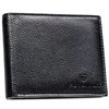 Klasyczny, czarny portfel męski ze skóry naturalnej - Peterson
