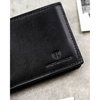 Czarny portfel męski ze skóry naturalnej wyposażony w system RFID - Peterson