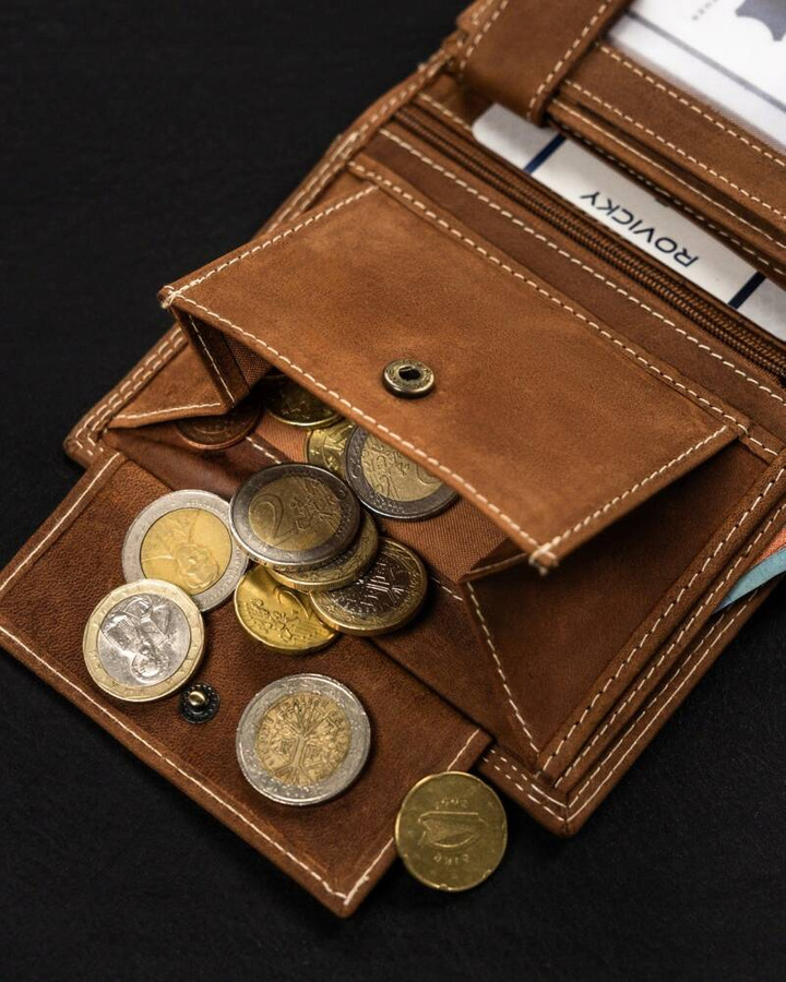 Duży, pionowy portfel męski ze skóry naturalnej - Always Wild