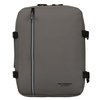 Szary plecak podróżny wyposażony w boczne pasy kompresyjne - Peterson