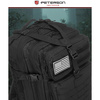 Duży, taktyczny plecak militarny z nylonu w czarnym kolorze - Peterson