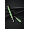 Zielono-srebrny długopis metalowy z czarnym wkładem - Peterson