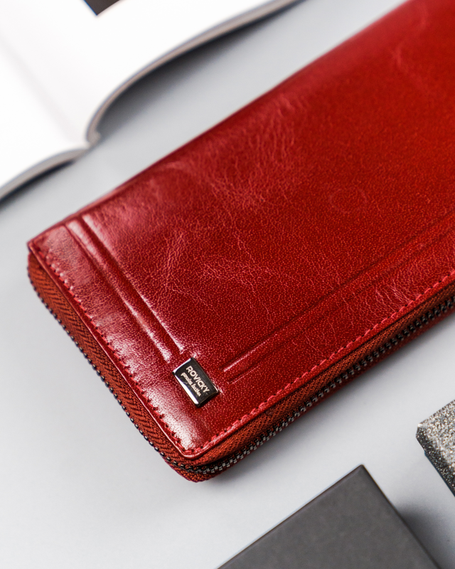 Duży portfel damski piórnik na zamek - Rovicky