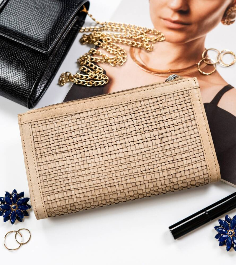 Duży portfel damski ze skóry naturalnej - Rovicky