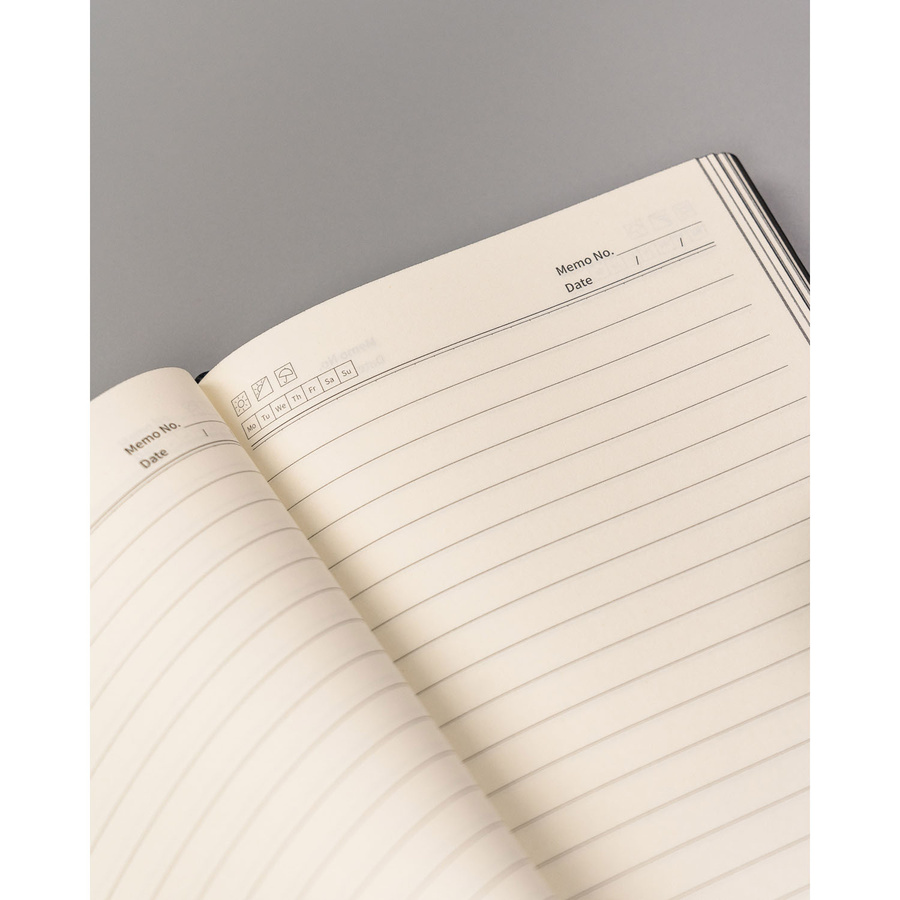 Czarny notatnik w formacie A5 z magnetycznym zapięciem - Peterson