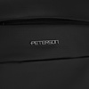 Duży plecak podróżny w czarnym kolorze z miejscem na laptopa, zamykany suwakiem - Peterson