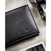Klasyczny, czarny portfel męski ze skóry naturalnej - Peterson