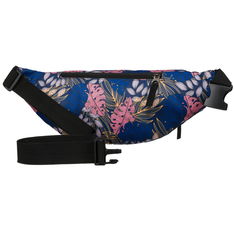 Saszetka damska na biodra lub przez ramię pokryta kwiatowym wzorem - Rovicky